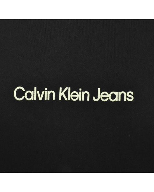 Calvin Klein Black Jeans Logo Hoodie for men