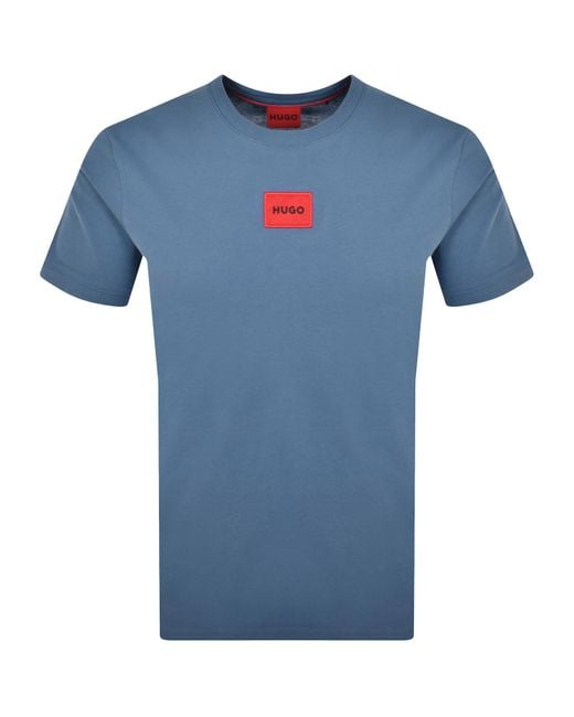 HUGO Blue Diragolino212 T Shirt for men