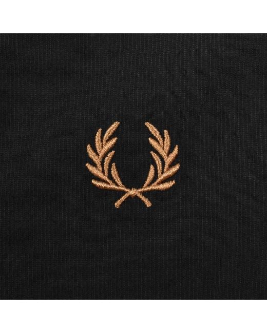 Fred Perry Black Seersucker Overshirt for men