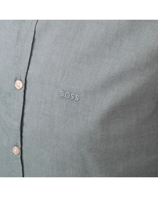 Boss Gray Boss Rickert Long Sleeved Shirt for men