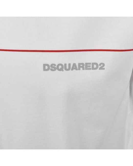 DSquared² White Loose Fit T Shirt for men