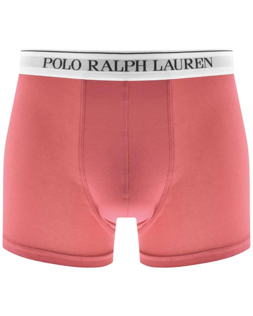 Ralph Lauren Blue Underwear 3 Pack Trunks for men