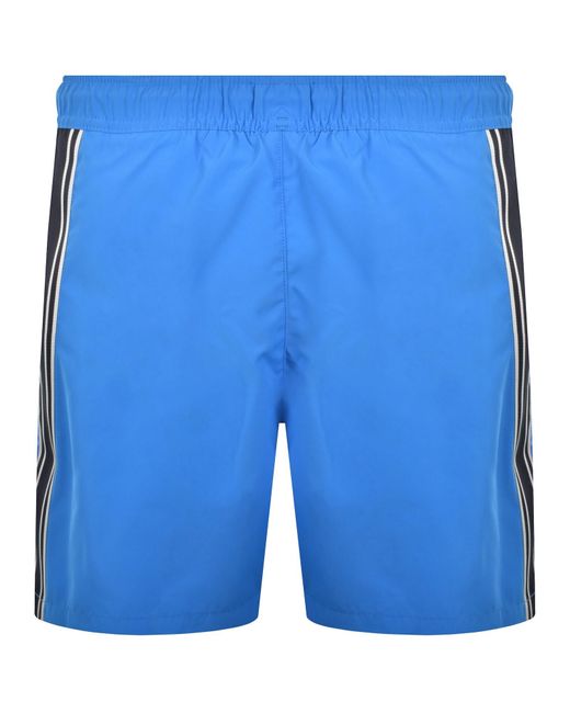 Armani Blue Emporio Boxer Swim Shorts for men