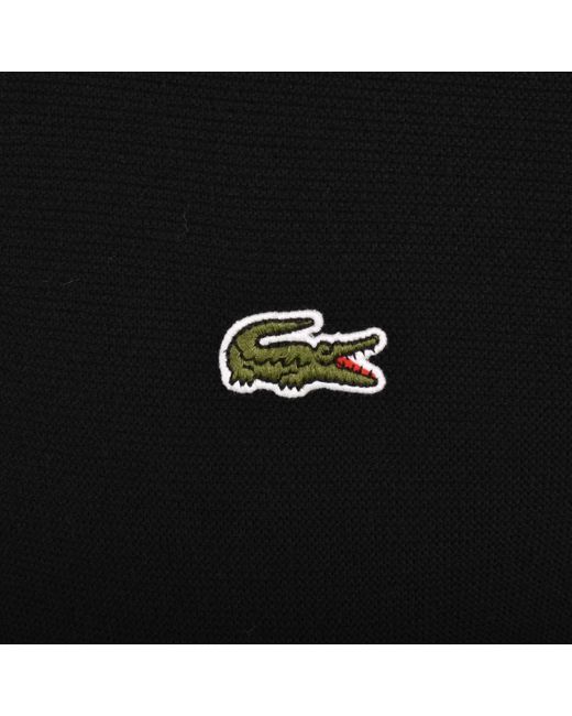 Lacoste Black Knit Polo T Shirt for men