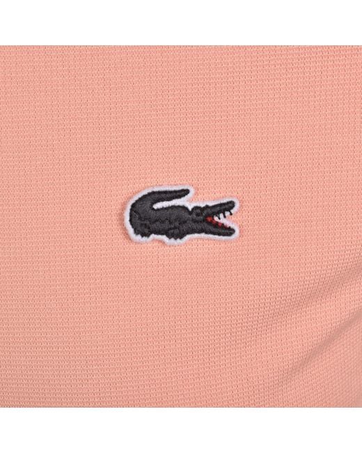 Lacoste Pink Core Essentials Polo Coral for men