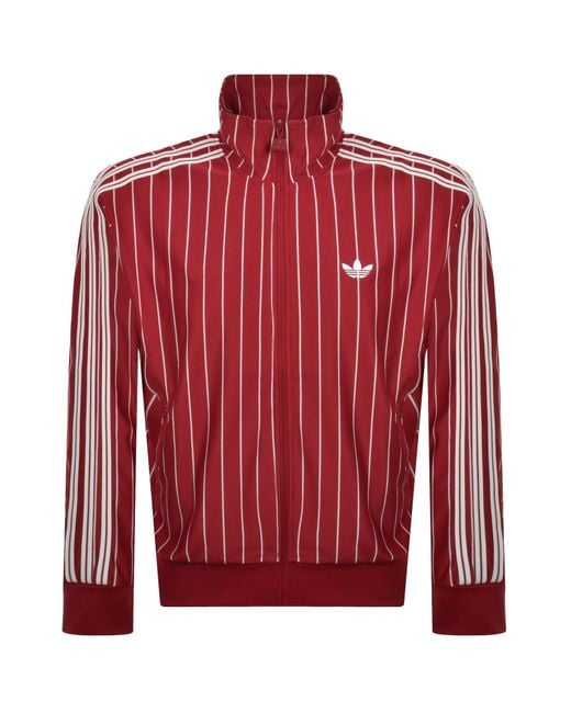 Adidas Originals Red Pinstripe Track Top for men