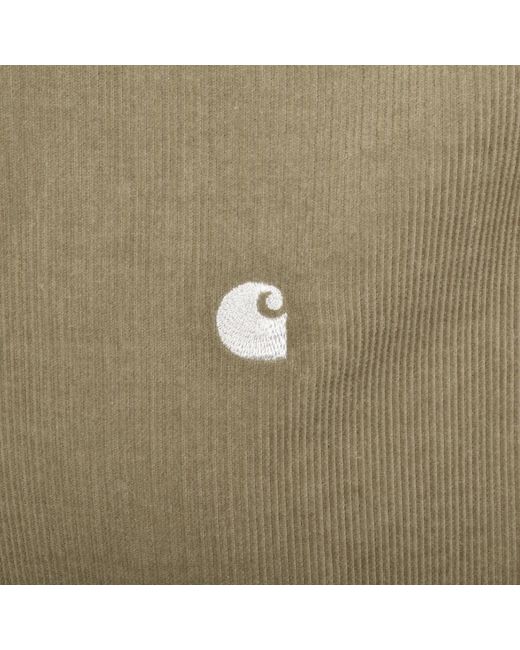 Carhartt Green Long Sleeve Cord Shirt for men