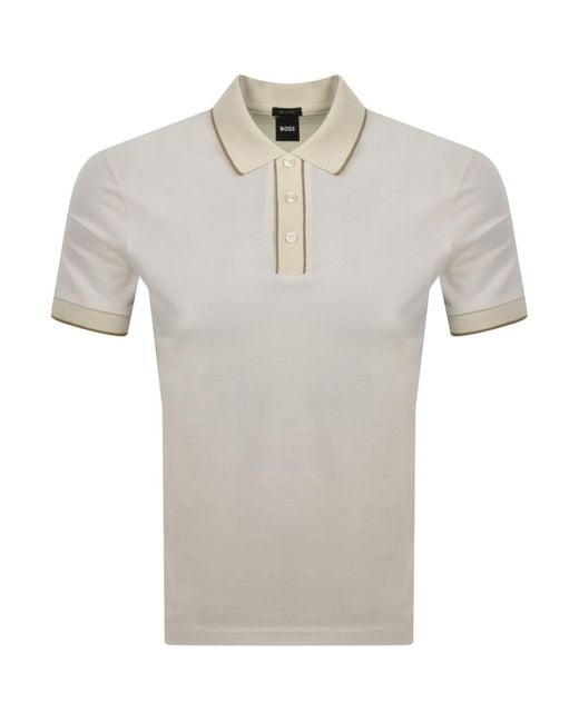 BOSS BUSINESS Gray Boss H Parlay 81 Polo for men