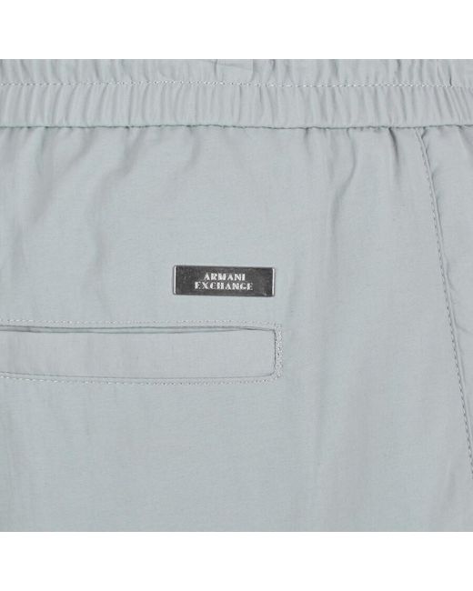 Armani Exchange Blue Cargo Shorts for men