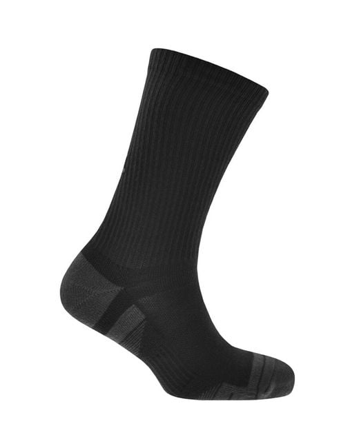Under Armour Black 6 Pack Tech Crew Socks for men