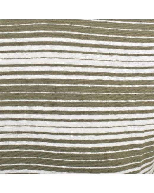 Norse Projects Gray Johannes Space Stripe T Shirt for men