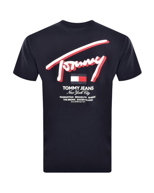 Tommy Hilfiger Blue 3d Street T Shirt for men