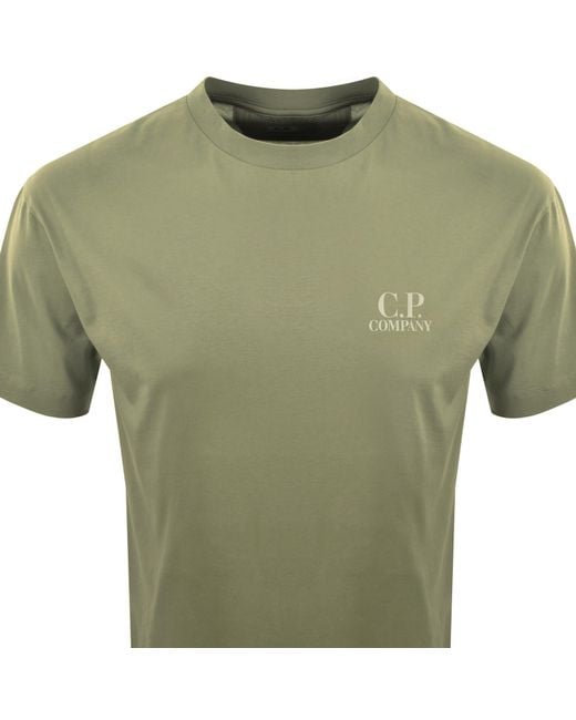 C P Company Green Cp Company Logo T Shirt for men