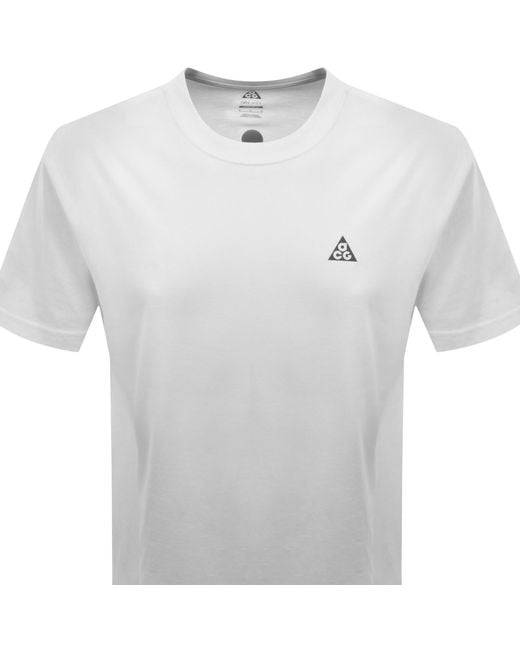 Nike White Logo T Shirt for men