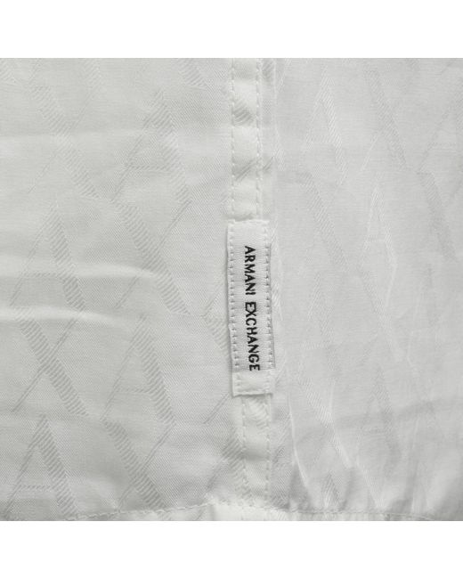 ARMANI EXCHANGE Gray Short Sleeve Shirt Off for men
