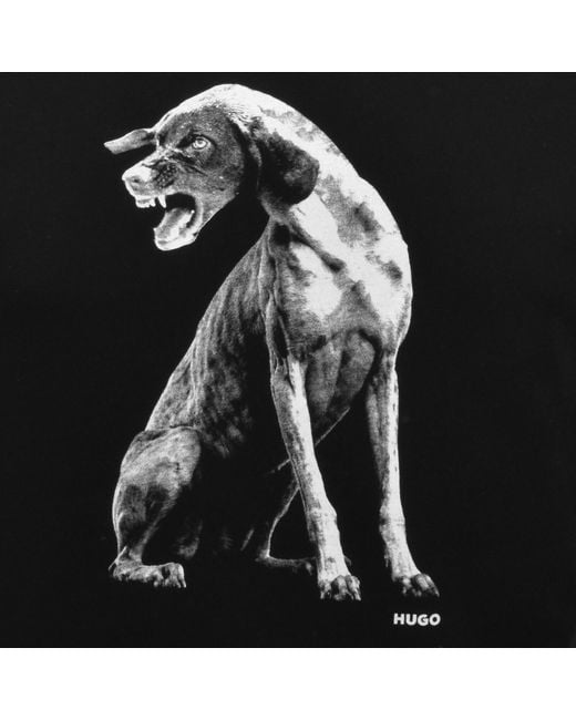 HUGO Black Didug T Shirt for men