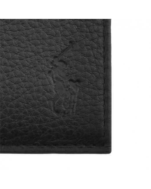 Ralph Lauren Black Leather Card Holder for men