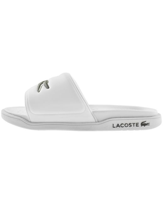 Lacoste White Serve Sliders for men