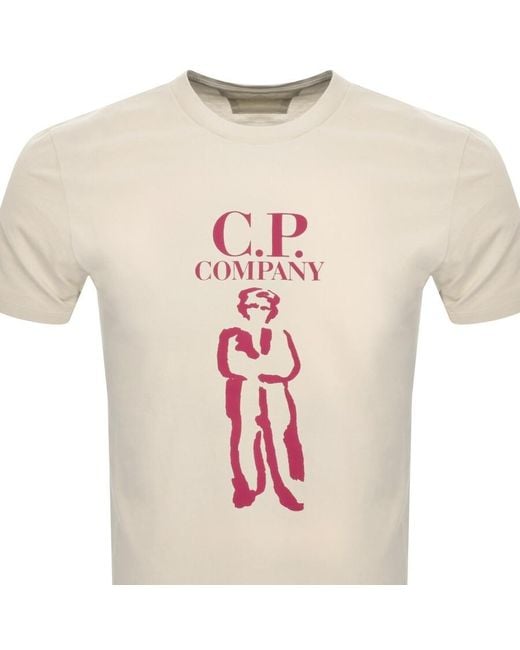 C P Company Natural Cp Company Jersey Sailor T Shirt for men