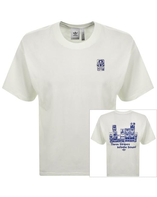 Adidas Originals White Lofi T Shirt Off for men