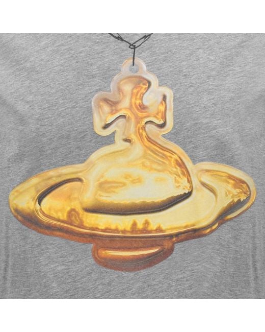 Vivienne Westwood Gray Orb T Shirt for men