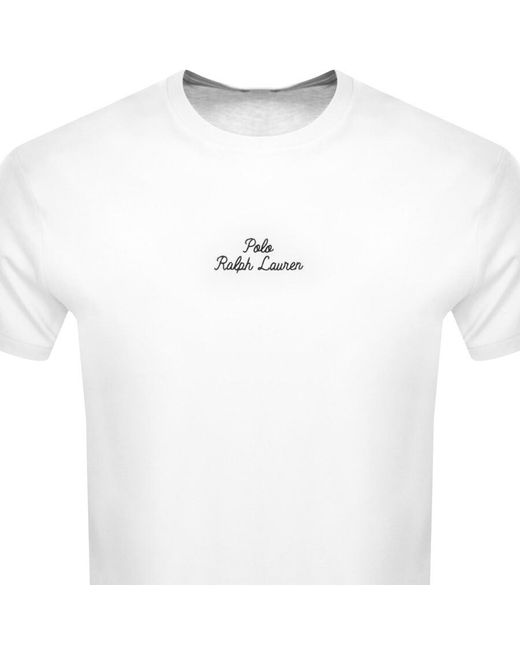 Ralph Lauren White Classic Fit T Shirt for men