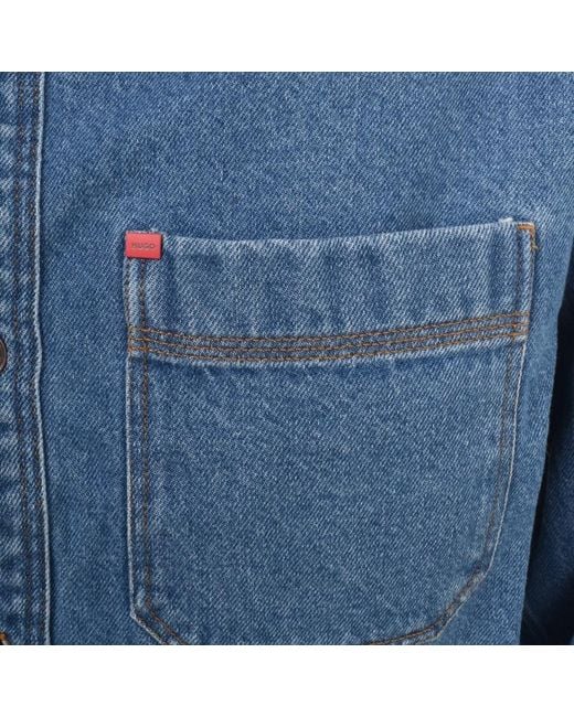 HUGO Blue Erato Overshirt Jacket for men