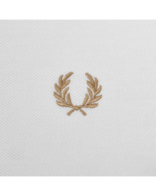 Fred Perry White Crew Neck T Shirt for men