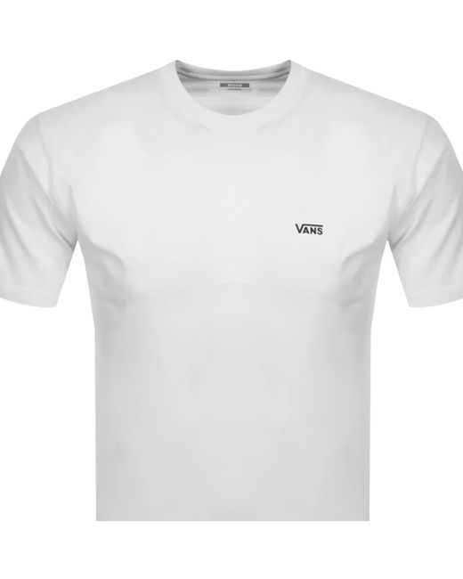 Vans White Classic Chest Logo T Shirt for men
