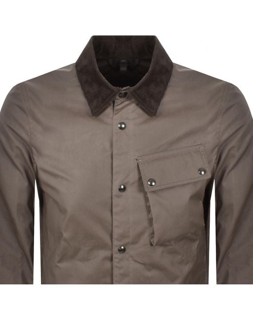 Belstaff Brown Ground Jacket Dark Asphalt for men