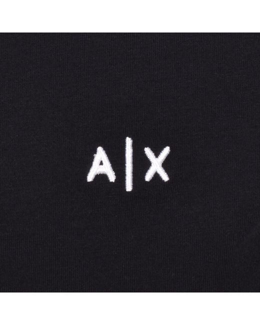 ARMANI EXCHANGE Black Polo T Shirt Deep for men