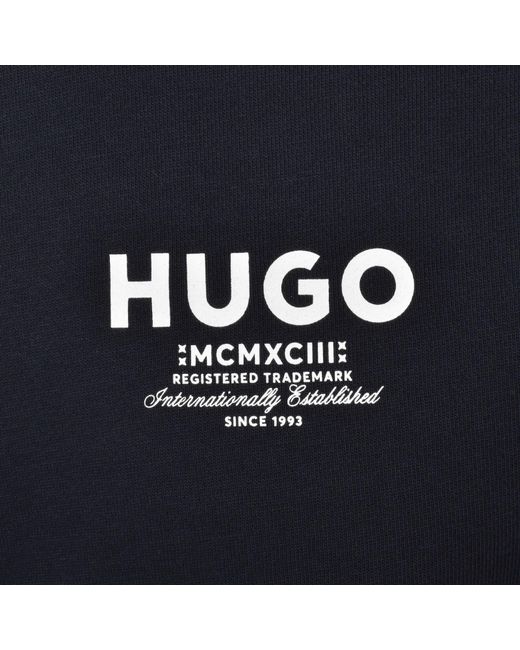HUGO Blue Nespon Sweatshirt Dark for men
