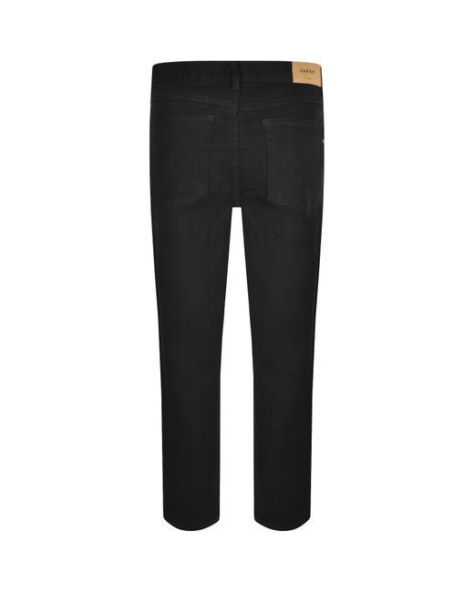 Farah Black Farah Norwood Regular Fit Jeans for men