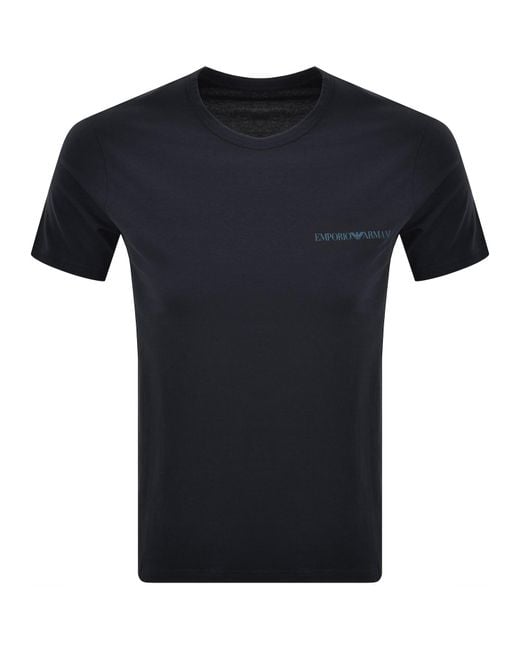 Armani Blue Emporio 2 Pack T Shirts for men