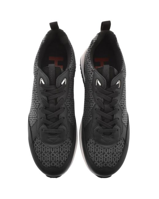 HUGO Black Kane Runner Trainers for men