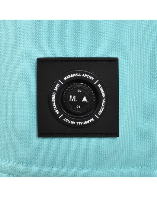 Marshall Artist Blue Siren Loopback Shorts Aqua for men