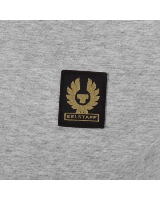 Belstaff Gray Logo T Shirt for men