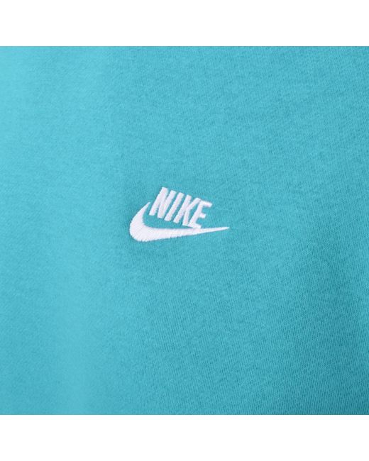 Nike Blue Crew Neck Club Sweatshirt for men