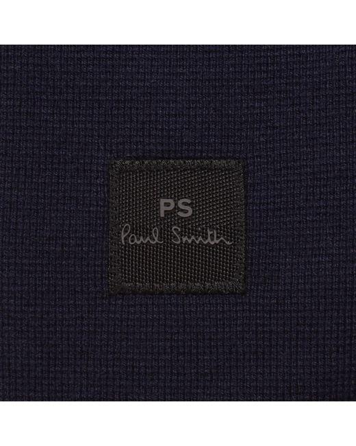 Paul Smith Blue Knit Polo Dark for men