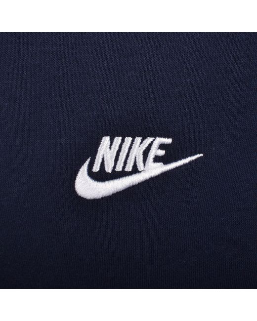 Nike Blue Full Zip Club Hoodie for men