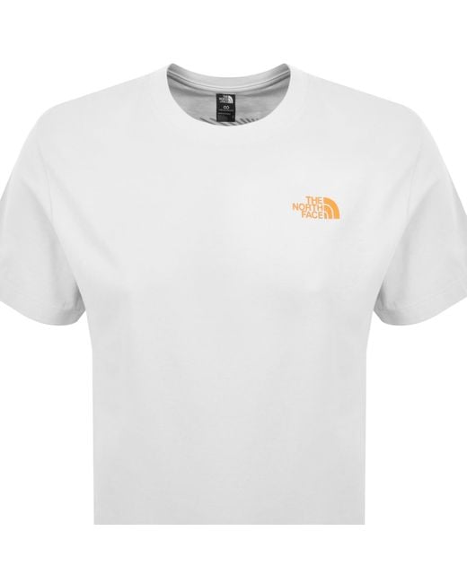 The North Face White Logo T Shirt for men