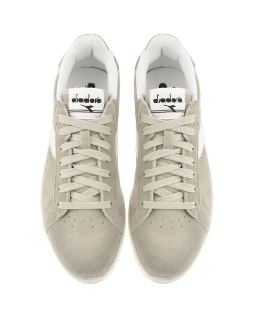 Diadora White Game L Low Suede Trainers for men