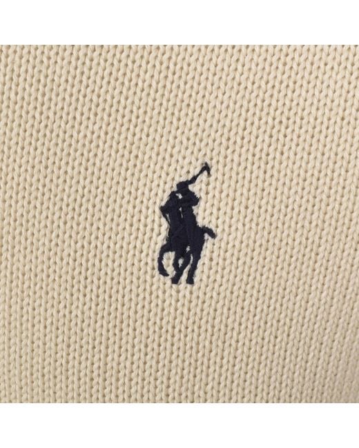 Ralph Lauren Natural Crew Neck Knit Jumper for men