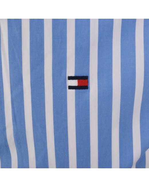 Tommy Hilfiger Blue Poplin Shirt for men