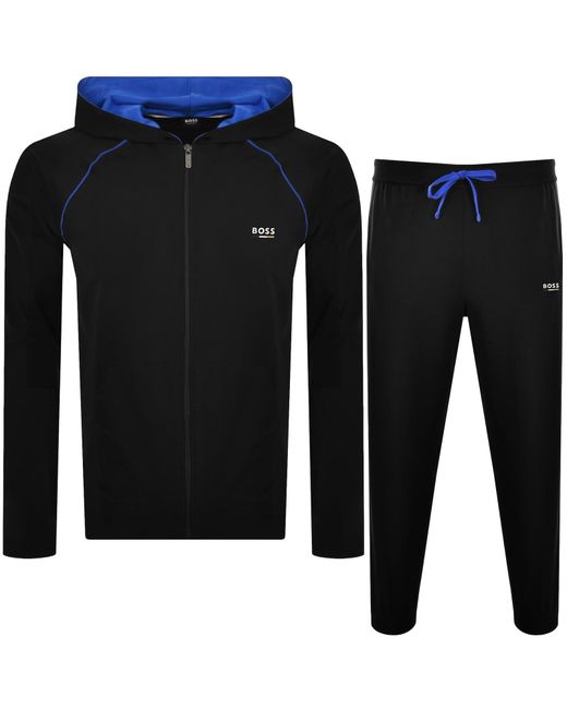 BOSS BUSINESS Black Boss Oliver Hooded Tracksuit for men