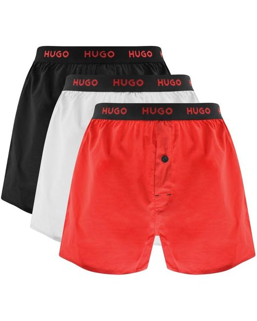 HUGO Red 3 Pack Boxer Shorts for men