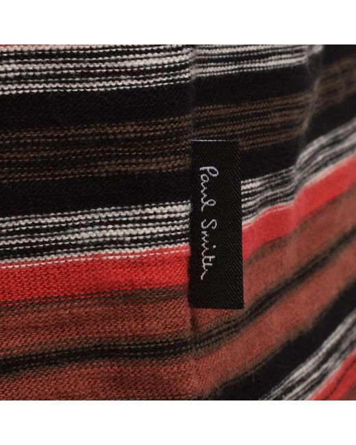 Paul Smith Red Striped Regular Fit T Shirt for men