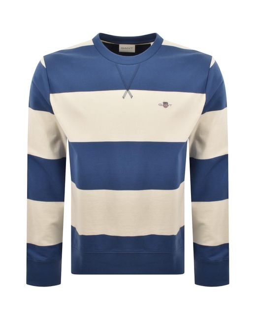 Gant Blue Striped Sweatshirt for men