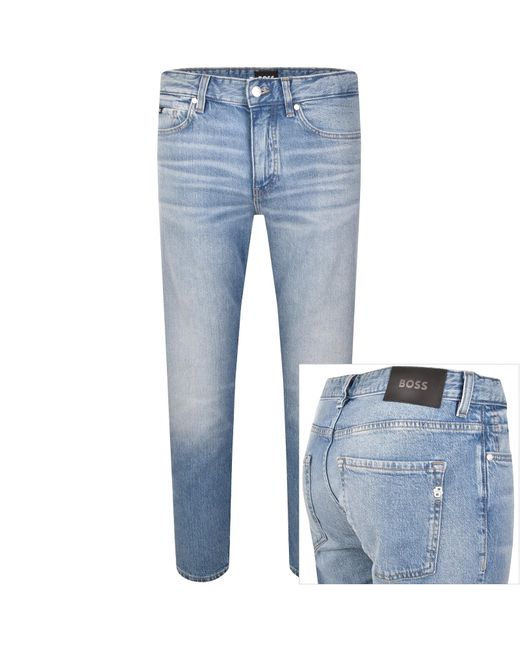 BOSS BUSINESS Blue Boss Delaware Slim Fit Jeans for men