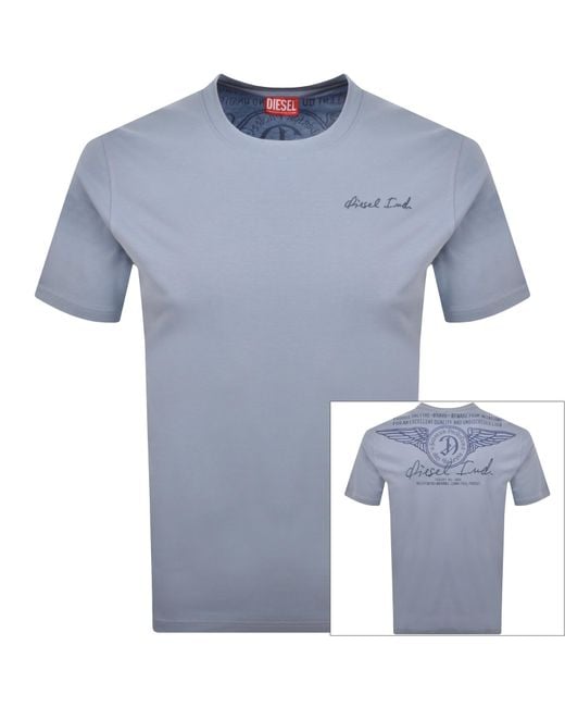 DIESEL Blue T Adjust V11 T Shirt for men